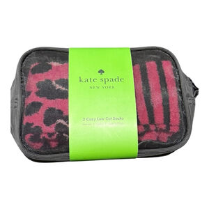 Kate Spade New York Cozy Low Cut Socks | Set of 3 | Reusable Mesh Bag | NWT